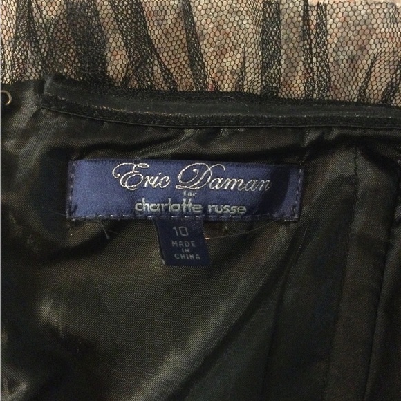 Rare Y2K Gossip Girl Party Dress Charlotte Russe Red Black Polka Dot Strapless - Picture 6 of 11